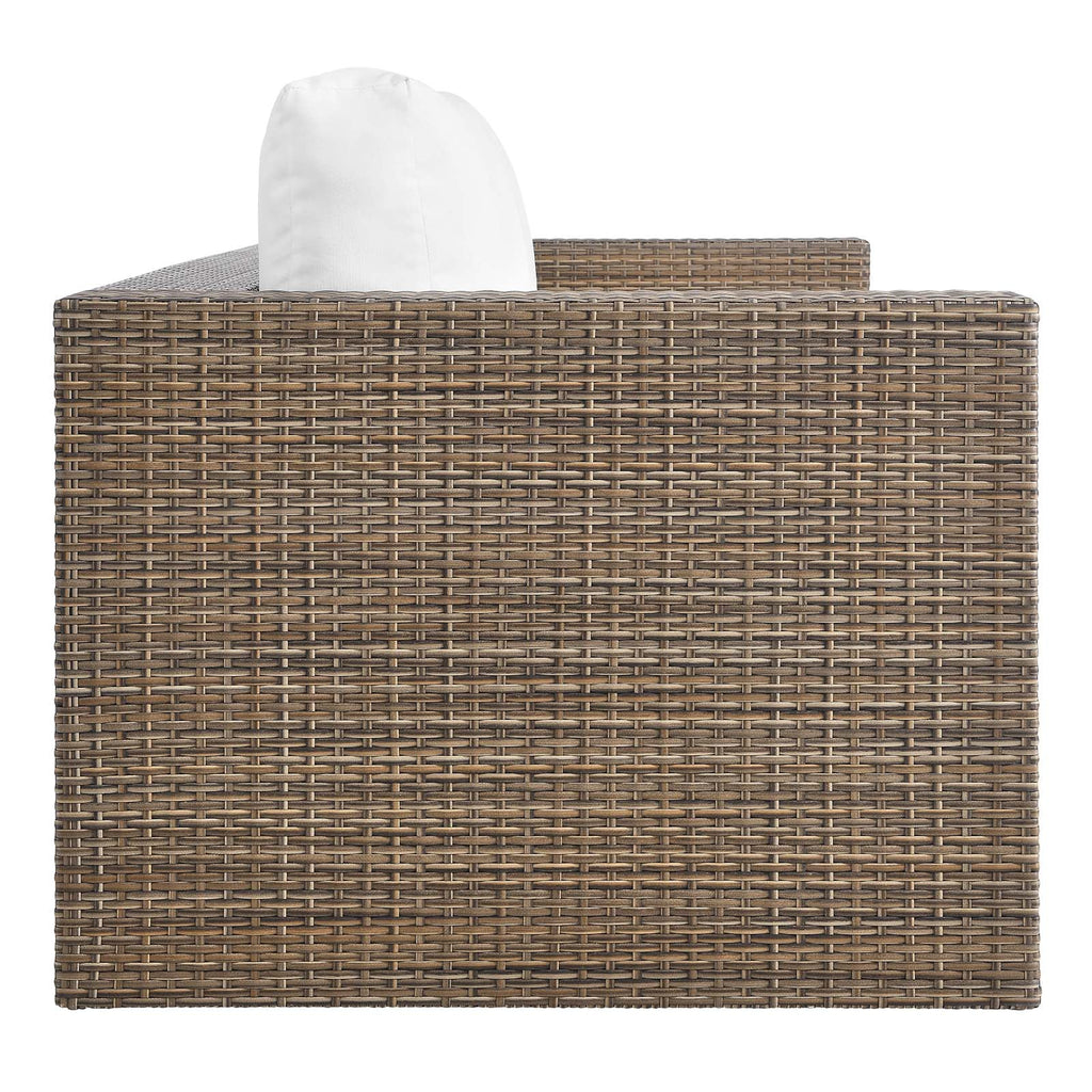 2-Piece Outdoor Patio Furniture Set in Cappuccino White O613