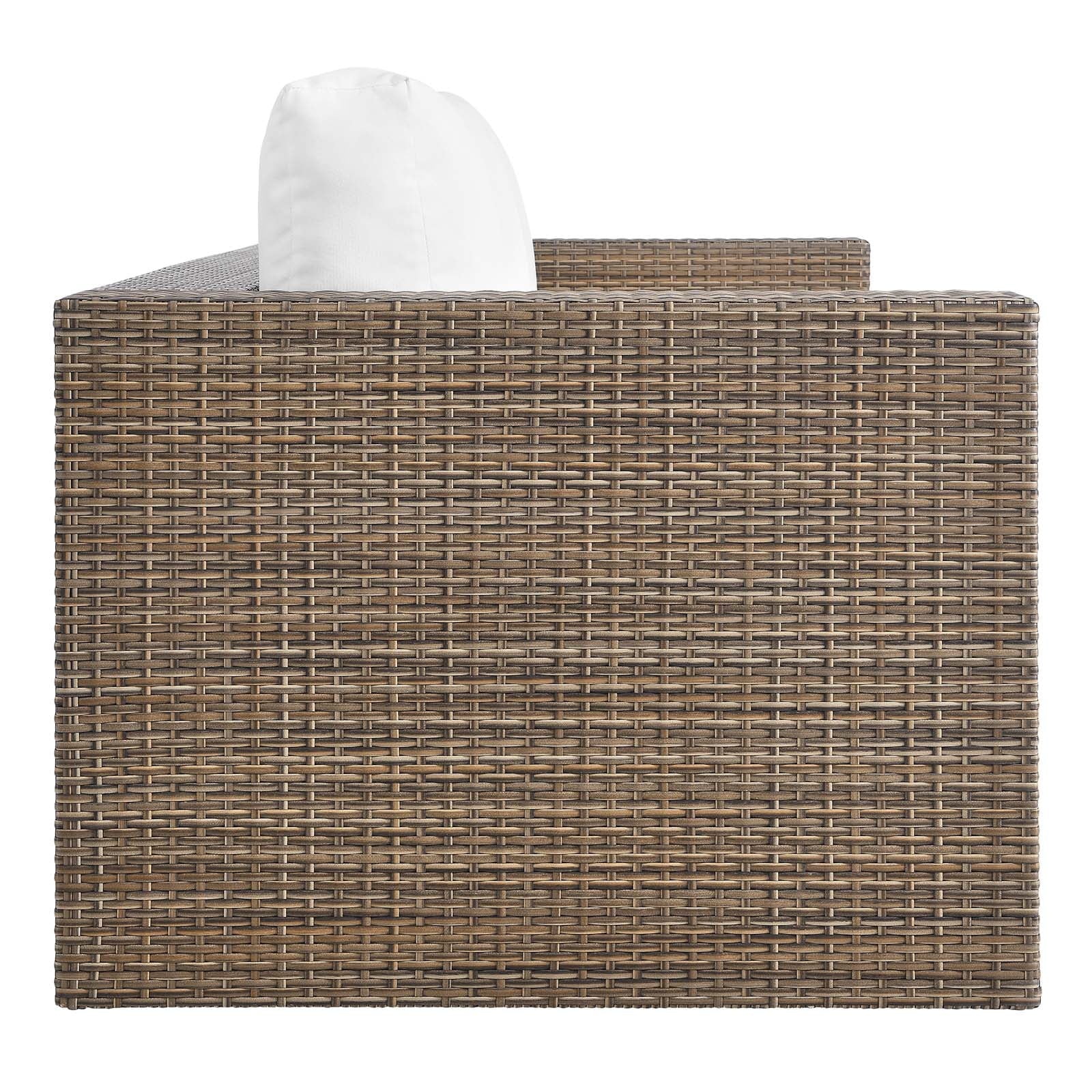 2-Piece Outdoor Patio Furniture Set in Cappuccino White O613