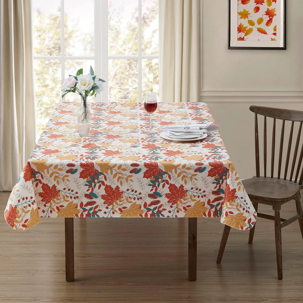 Rustic Farm Vinyl Tablecloth with Flannel Backing 70" Z363