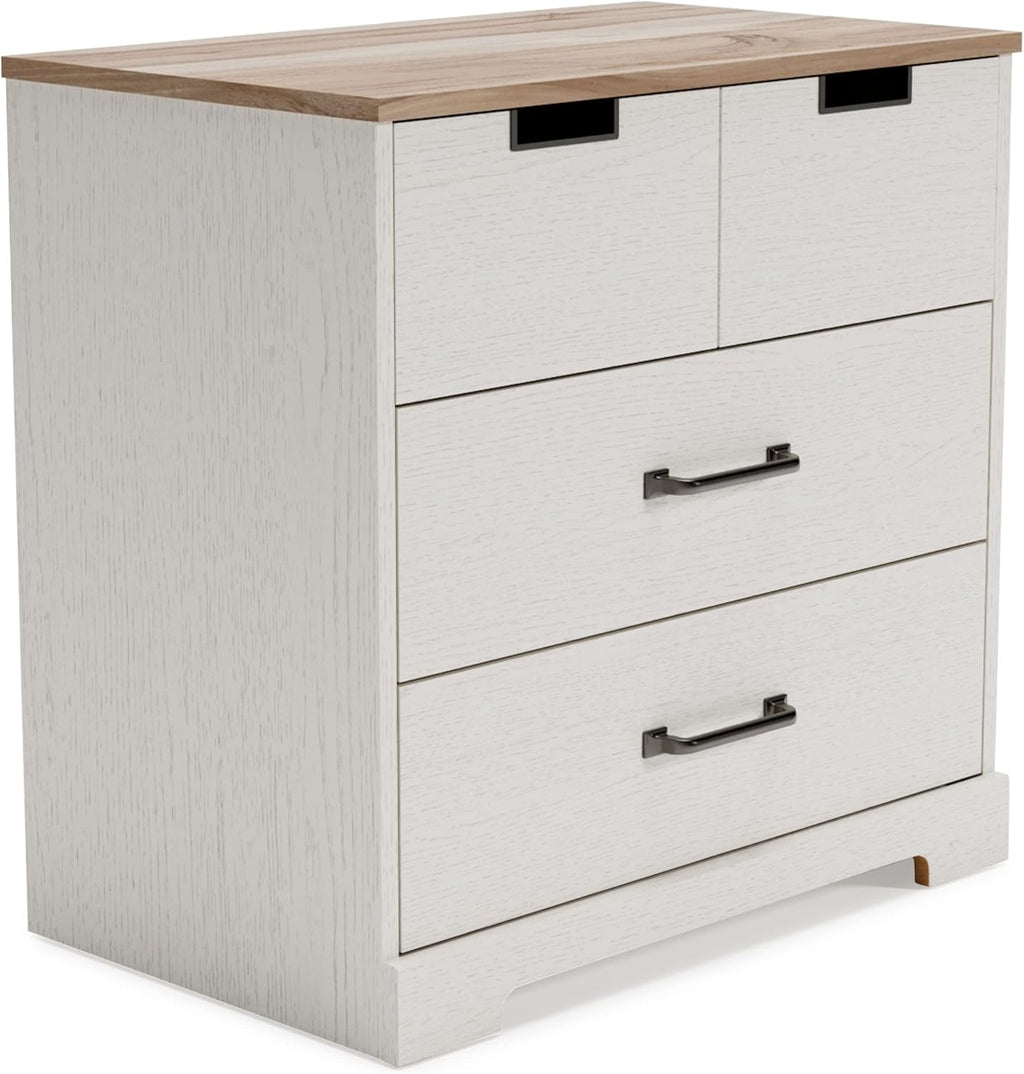 White 3 Drawer Wood Chest Z904697