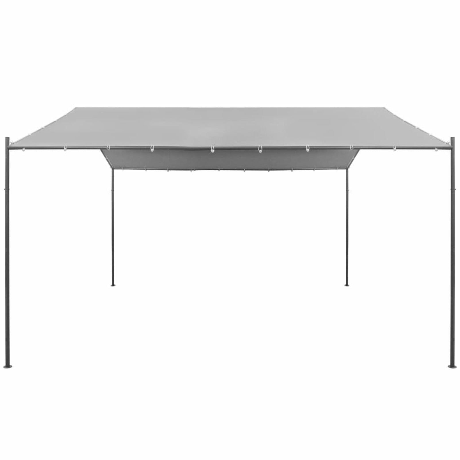 Steel Gazebo 157.5"x157.5"x102.4" Anthracite O8754
