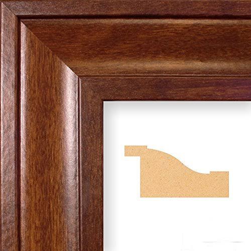 Blue Ice World Push Pin Travel Map with Brown Frame and Pins - 27.5 Inches x 39 C375390