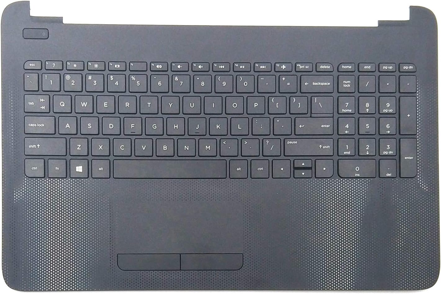 Replacement Palmrest Case Cover with Keyboard and Touchpad for HP 15 AC, 15 AF Series Laptop X37160