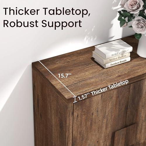 32" Small Buffet Cabinet with Adjustable Shelf T716809
