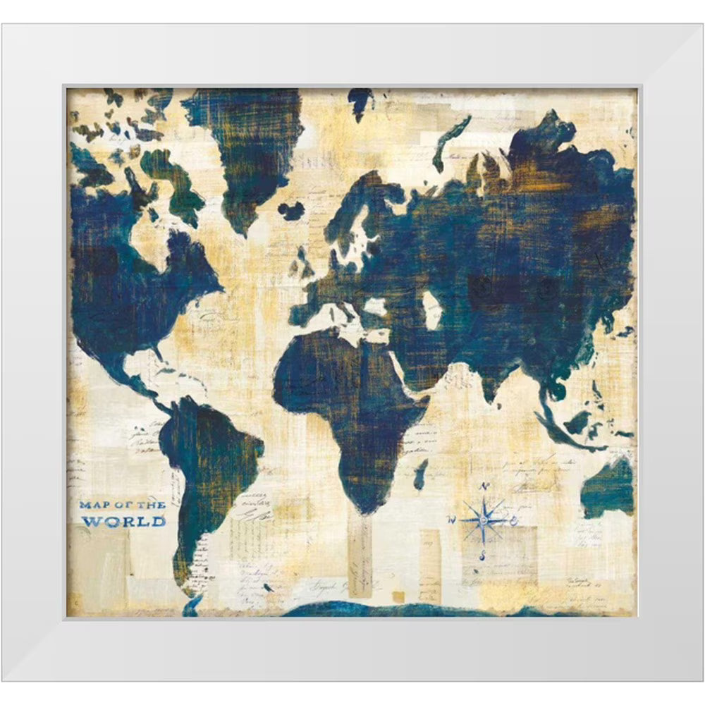 21x20 White Modern Wood Framed Museum Art Print X482