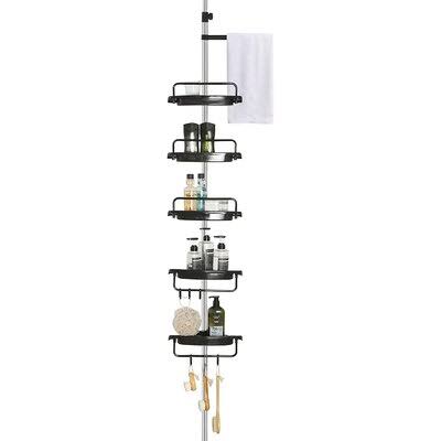 Corner Shower Caddy Tension Pole, Rust-Proof Stainless Steel Adjustable Height N666