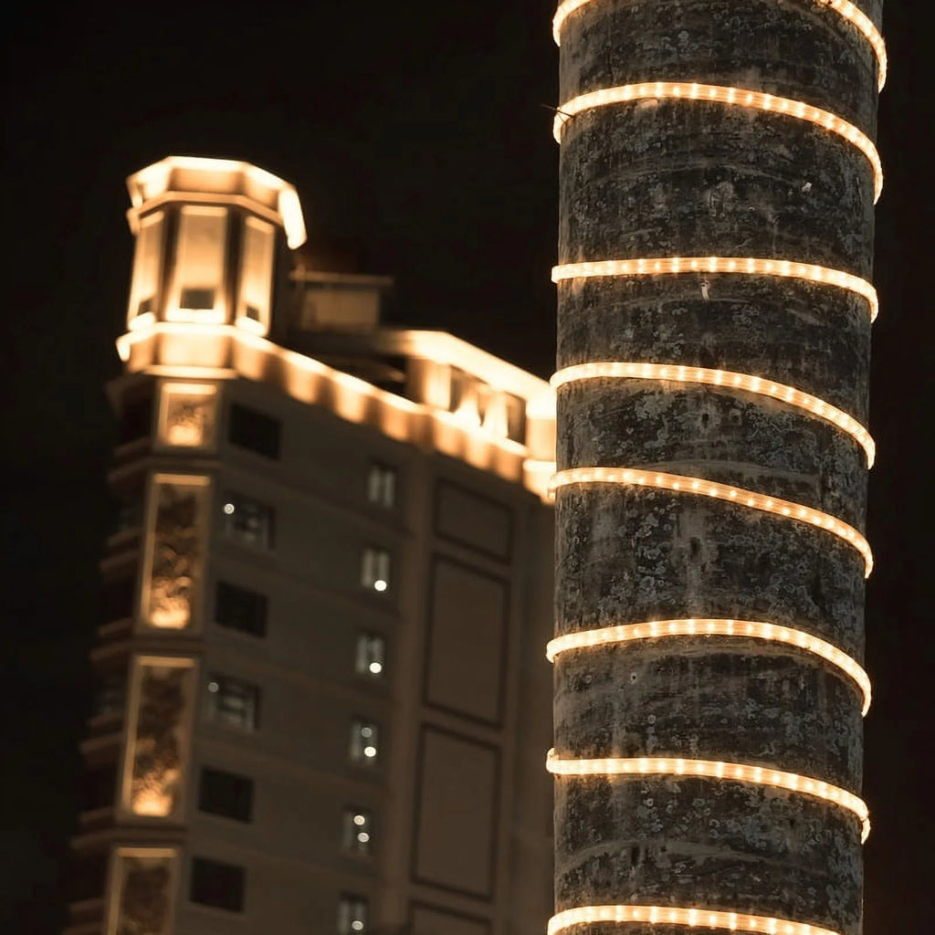 150 ft. Warm White LED Rope Light, 120V, 1/2 Inch, 2-Wire T428