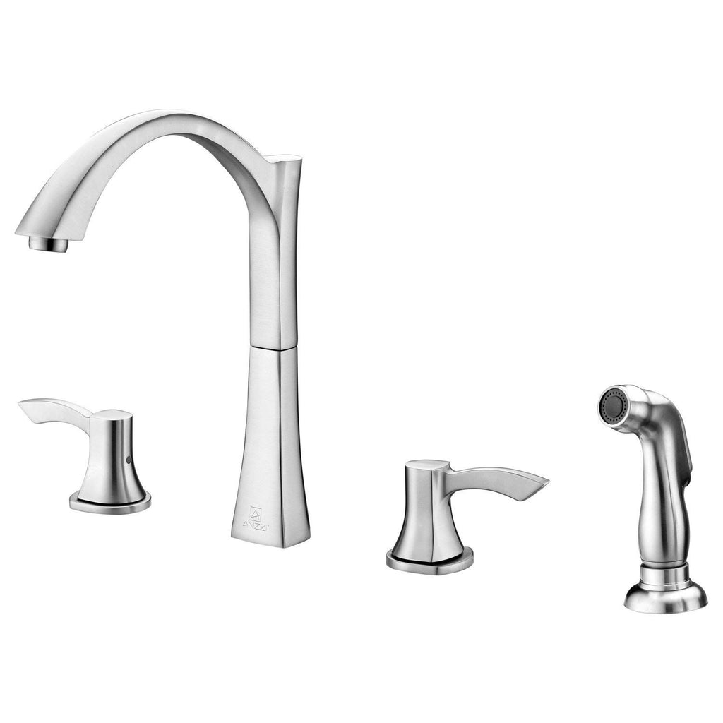 2-Handle Standard Kitchen Faucet in Brushed Nickel S130816