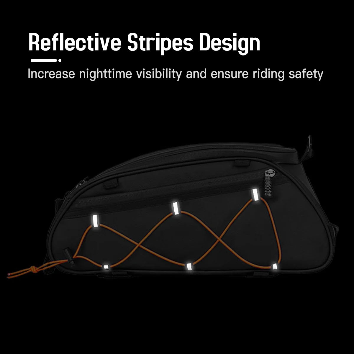Waterproof Rear Seat Bike Bag with 2 Side Hanging Bags V1026