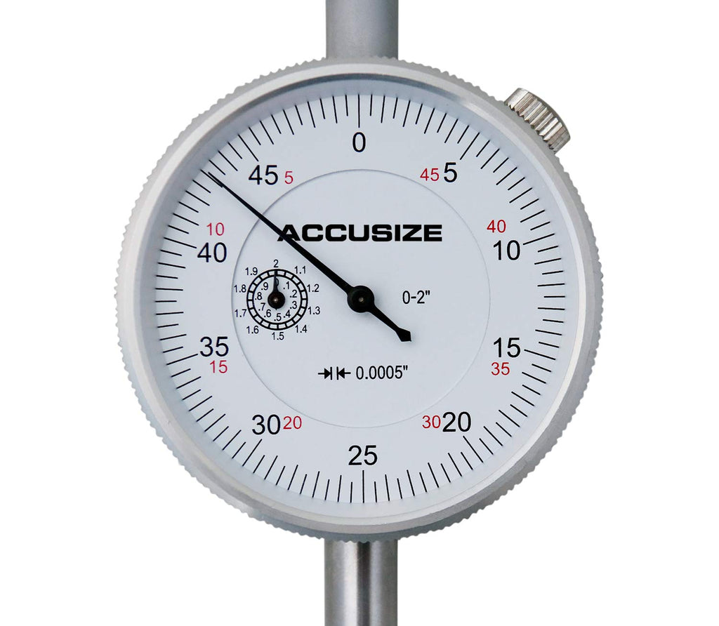 0-2'' by 0.001'' Dial Indicator with 3'' Big Face G25768