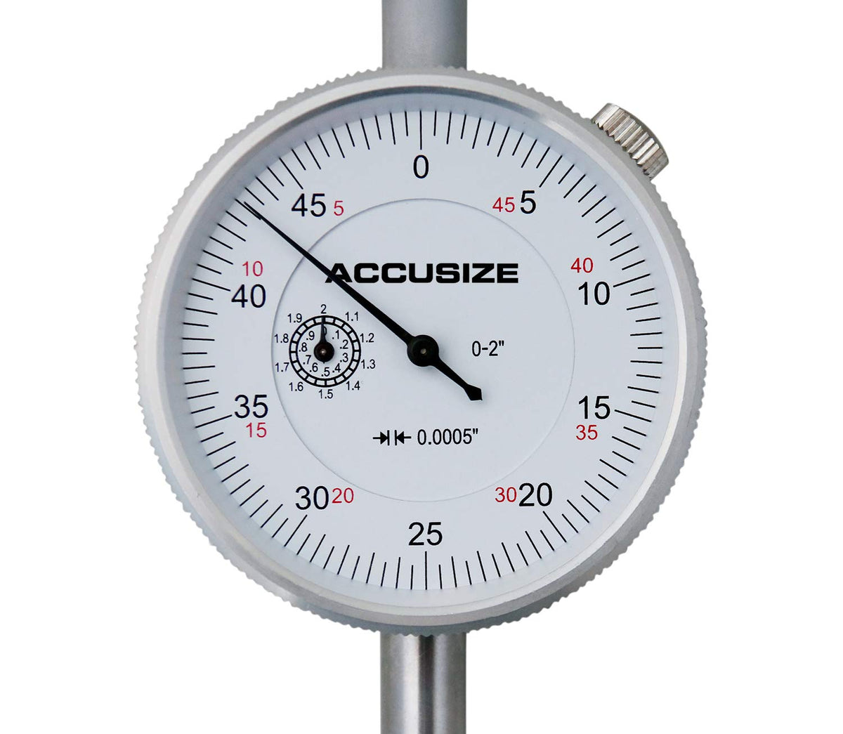 0-2'' by 0.001'' Dial Indicator with 3'' Big Face G25768