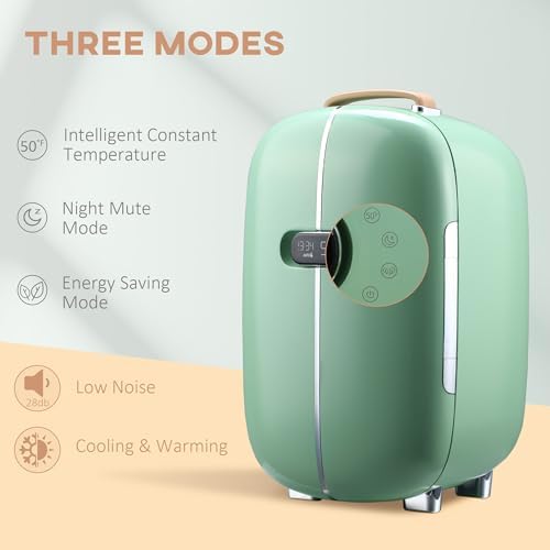 Portable Skincare Fridge with LED Display 12L Mini Fridge Pink I11261