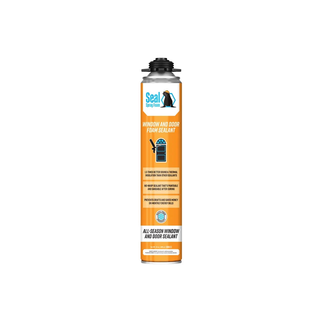 One Component Polyurethane Gun Foam Sealant with Seal Spray Gun and Cleaner J27294