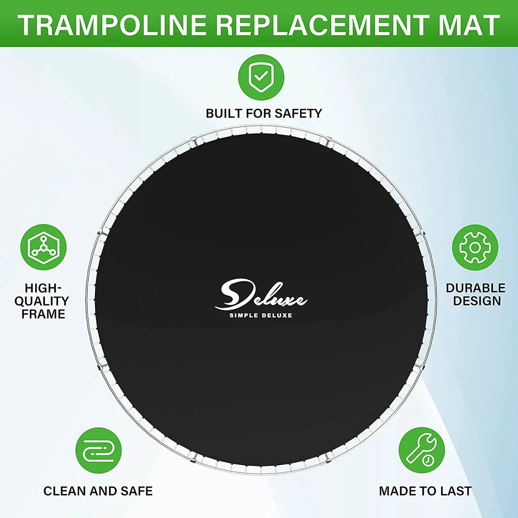 Black Round Waterproof Trampoline Mat D909