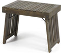 Outdoor Acacia Wood Folding Side Table, Teak Finish B548