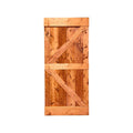 Red Walnut Stained Solid Pine Wood Interior Sliding Barn Door Slab U5412