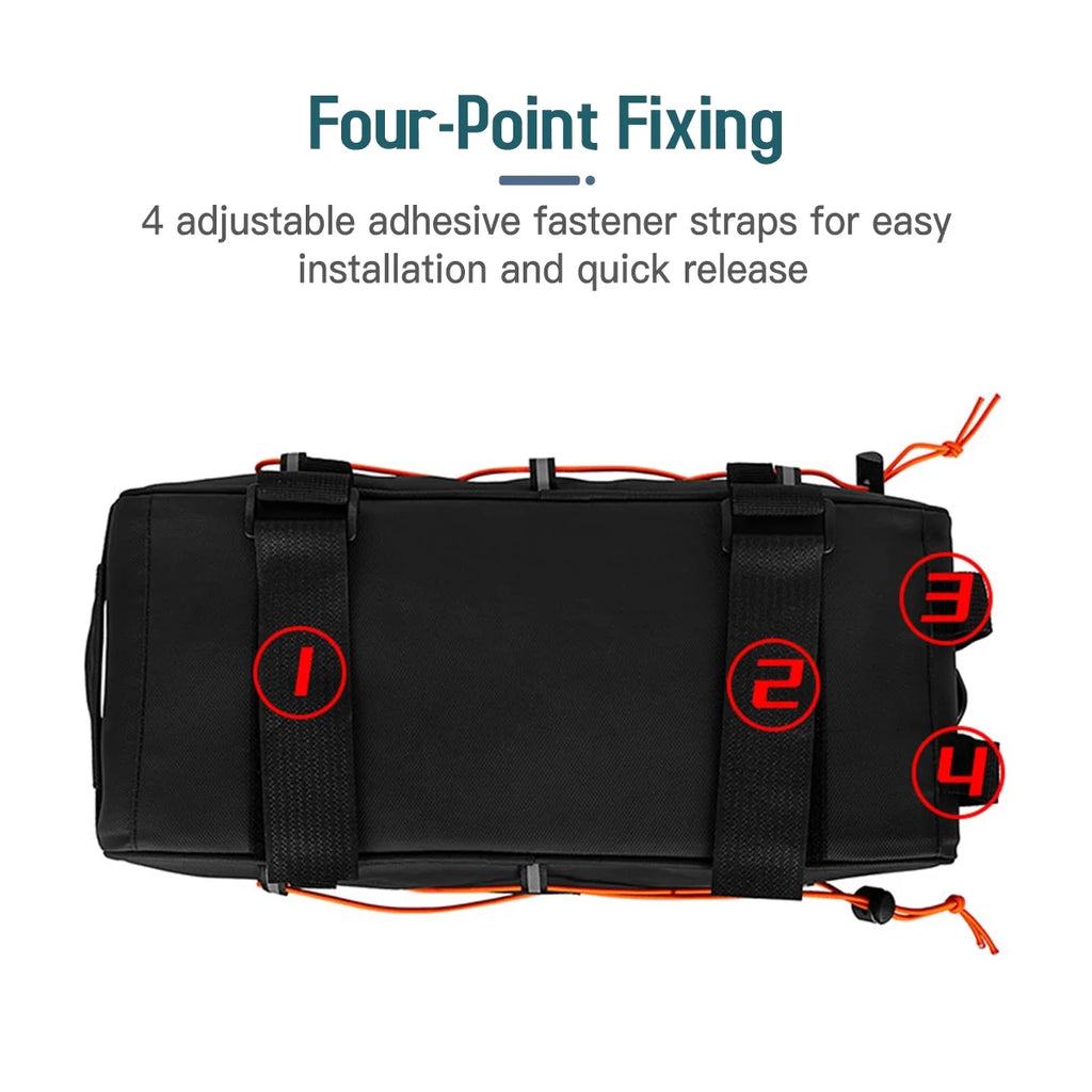 Waterproof Rear Seat Bike Bag with 2 Side Hanging Bags V1026