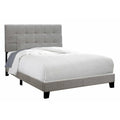 Full Size Grey Linen Bed L829771