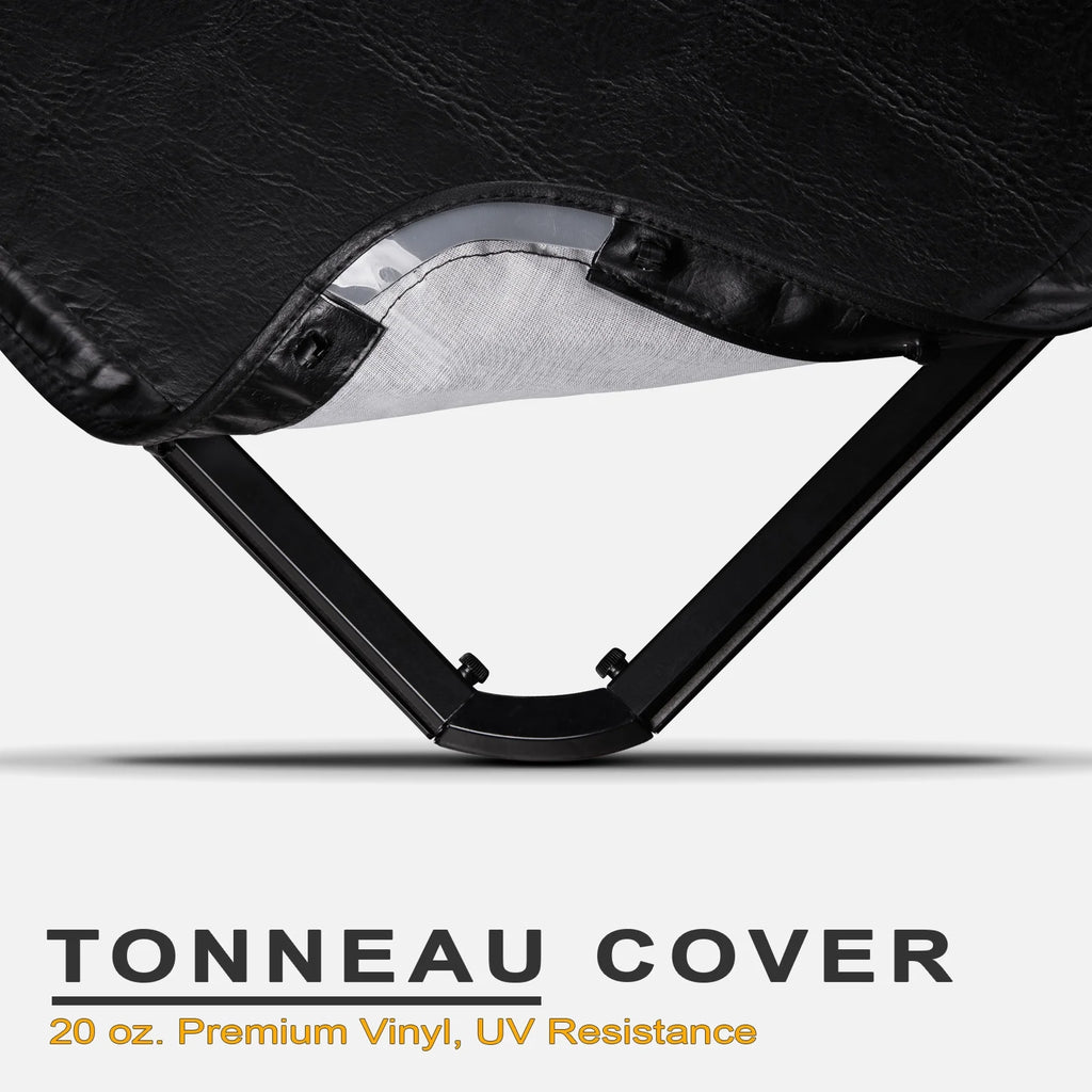 Hidden Snap Tonneau Cover with Truck Bed LED Lights A9830
