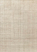 Wheat Beige Solid Rectangle Area Rug W130859