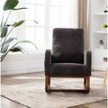 Dark Gray Fabric Rocking Chair Z566934