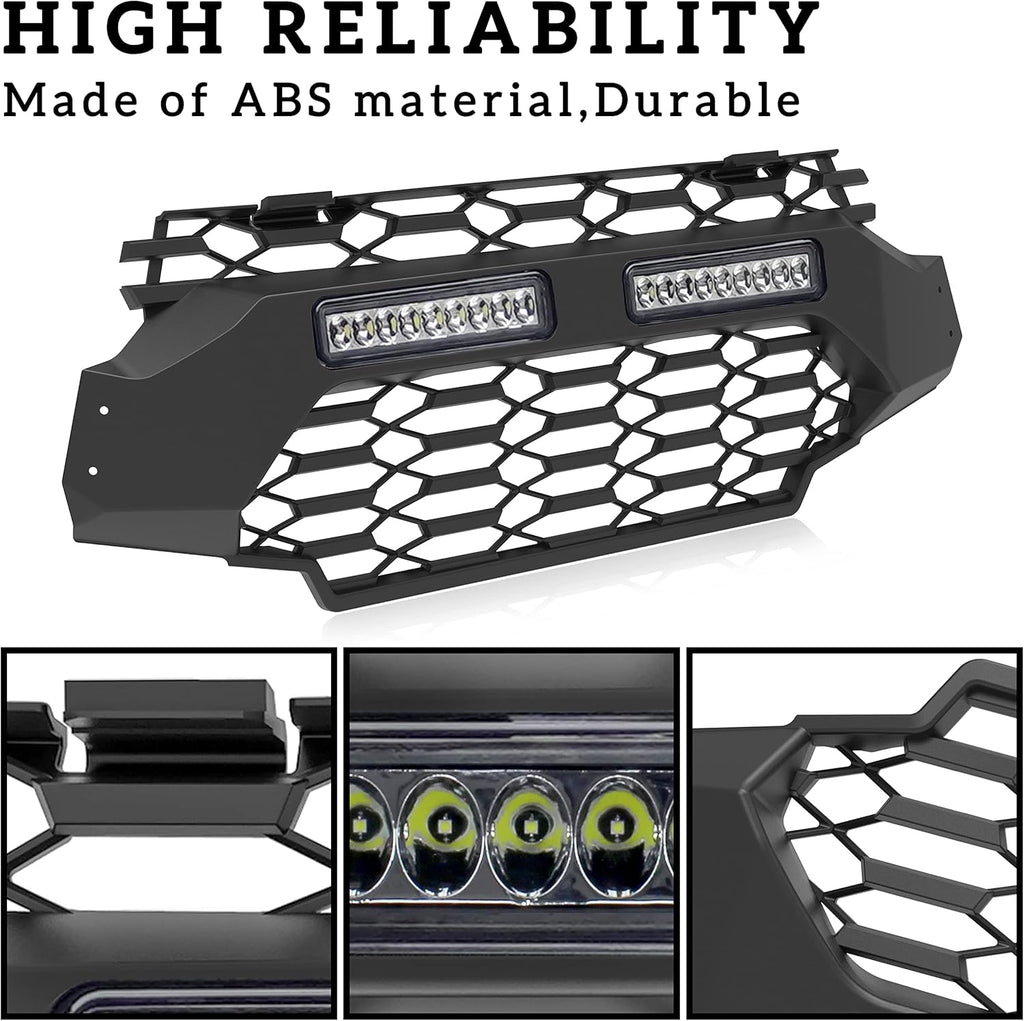 Black Mesh Grille with LED Light Bar for Ranger XP 1000 K153649