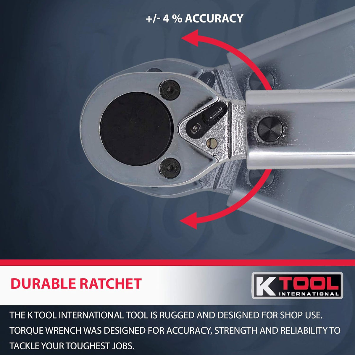 3/4 Drive Click Style 42 Long Torque Wrench, 100-600 ft/lbs X55682