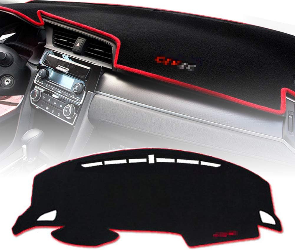 Red Dashboard Cover for Honda Civic Coupe Q122