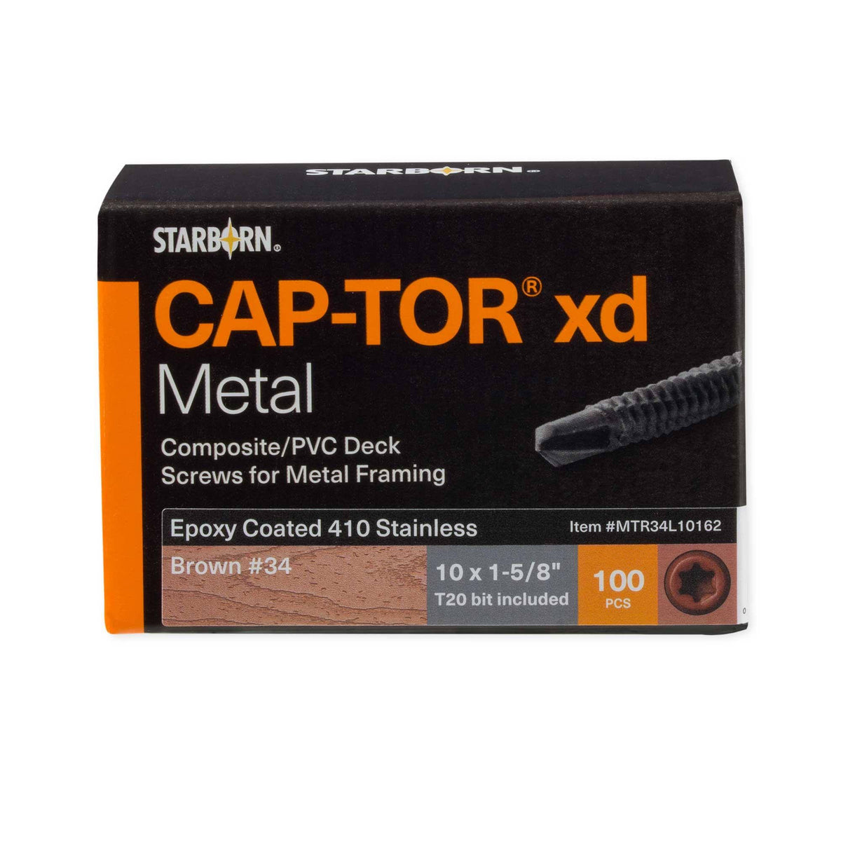 Cap-Tor XD Screws for Metal Framing - Accessory Pack - #10 x 1-5/8x22 M12863