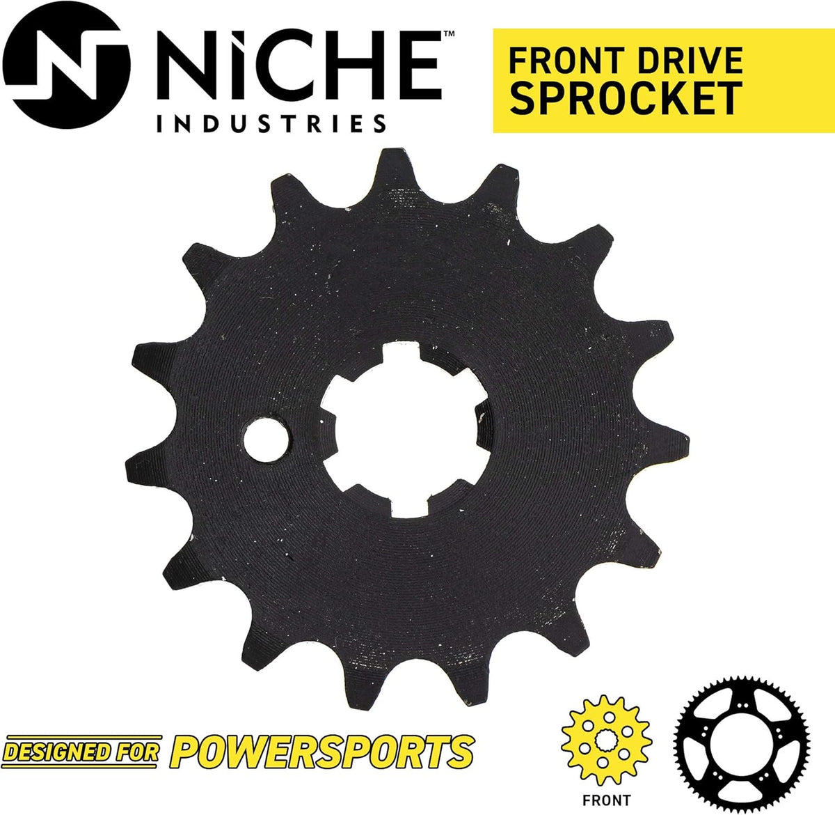 Drive Sprocket Chain Combo Front 15 Rear 32 Tooth 420HZ Standard 90 Links Pack of 2 A389866
