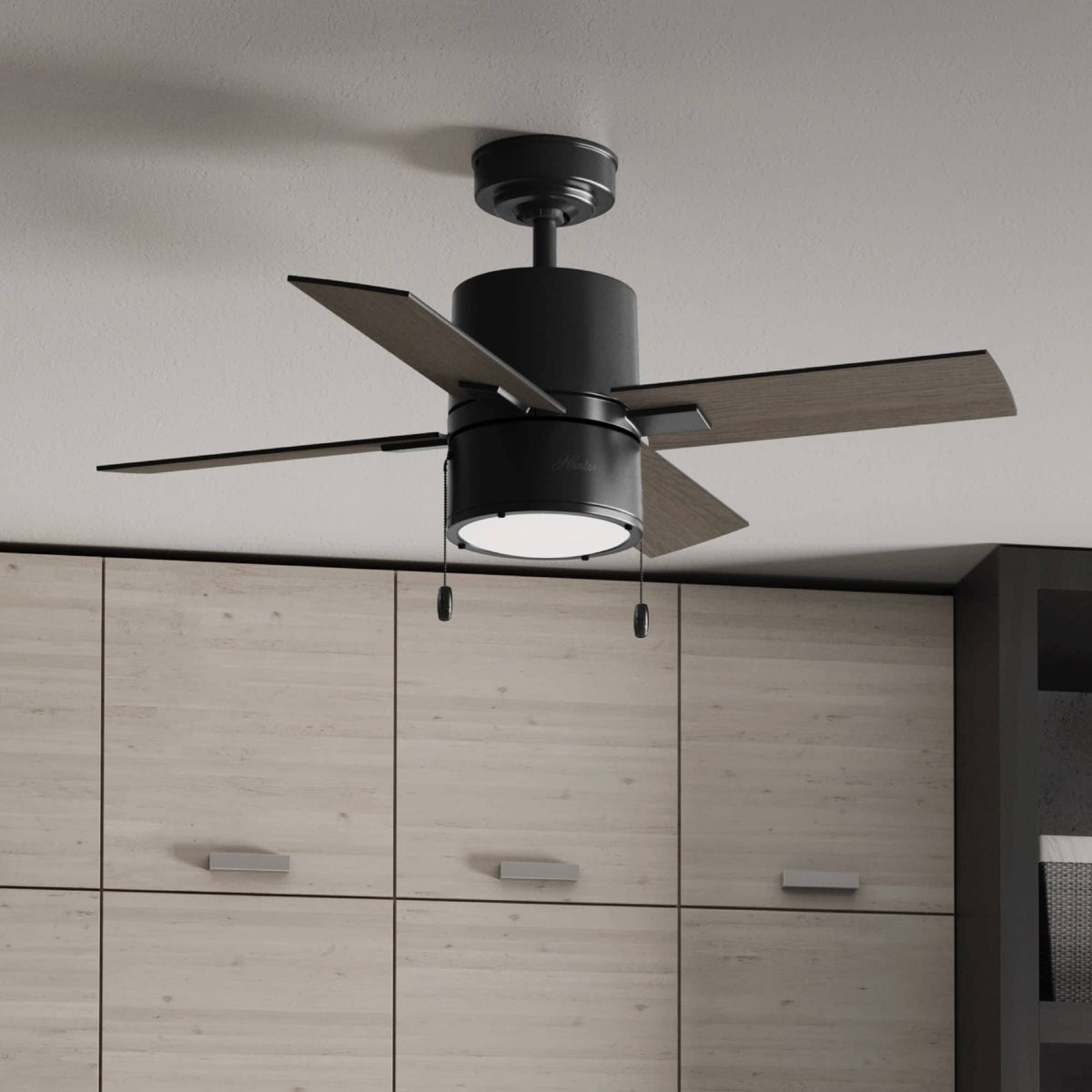 42x22 Indoor LED Ceiling Fan Matte Black P761674