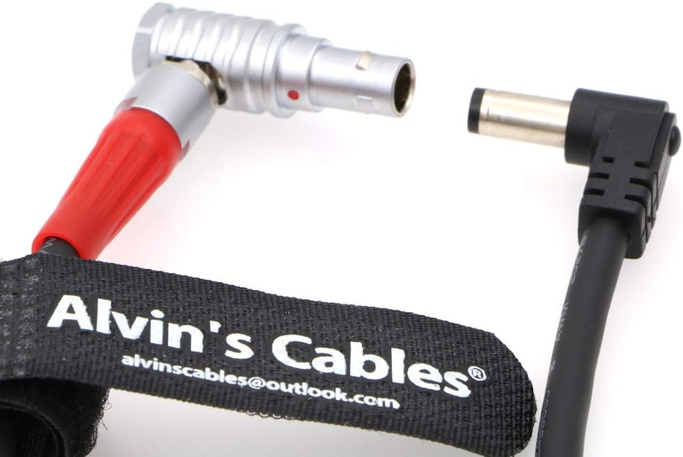 Ninja V DC Jack to 2 Pin Right Angle Upward Power Output Cable Z2016