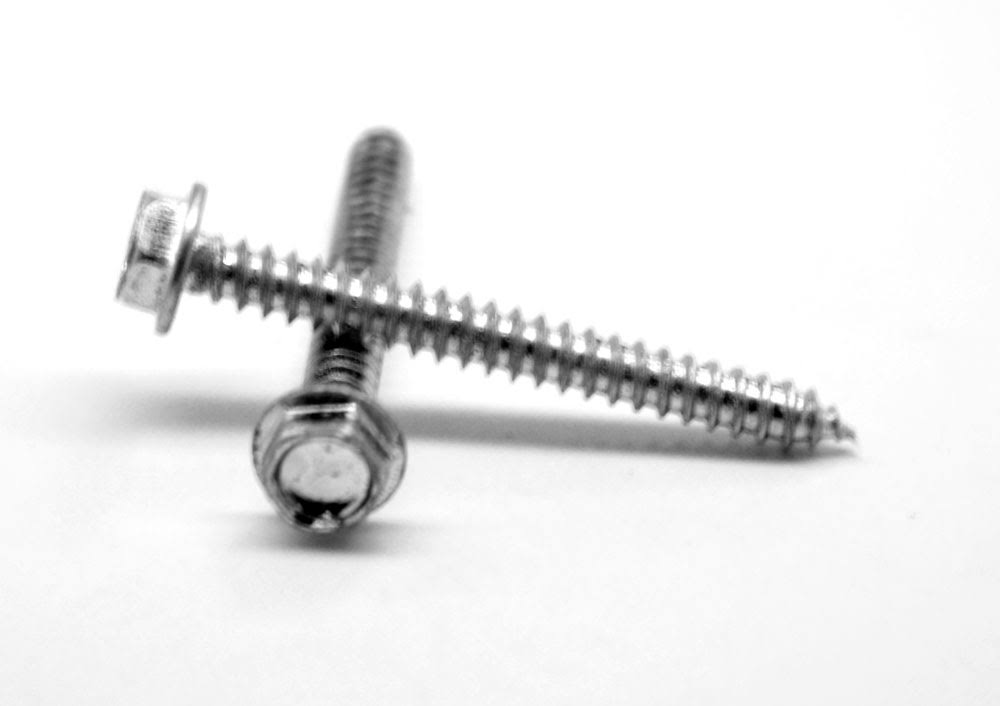 5/16 x 1 Sheet Metal Screw Hex Washer 7/16 AF Head Type A Low Carbon Steel Zinc Plated B277539