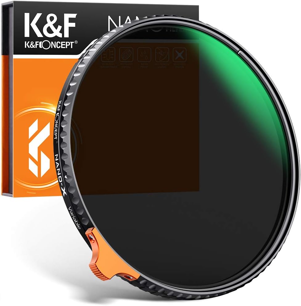 67mm Variable ND Filter ND2-ND400 with Multi-Layer Coated Optical Glass, Pack of 2 E9433