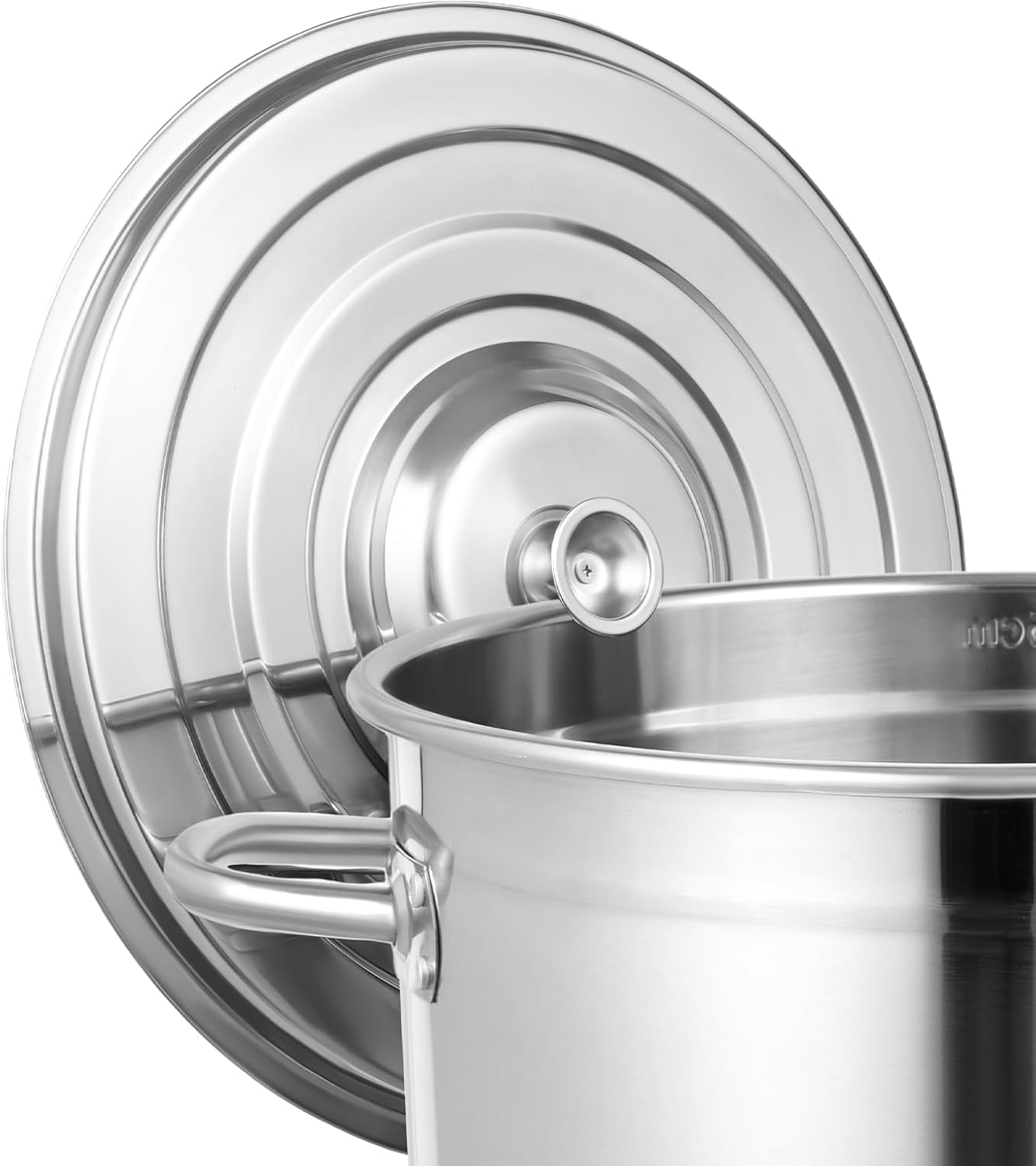 30 Quart 201 Stainless Steel Stockpot with Lid W2363