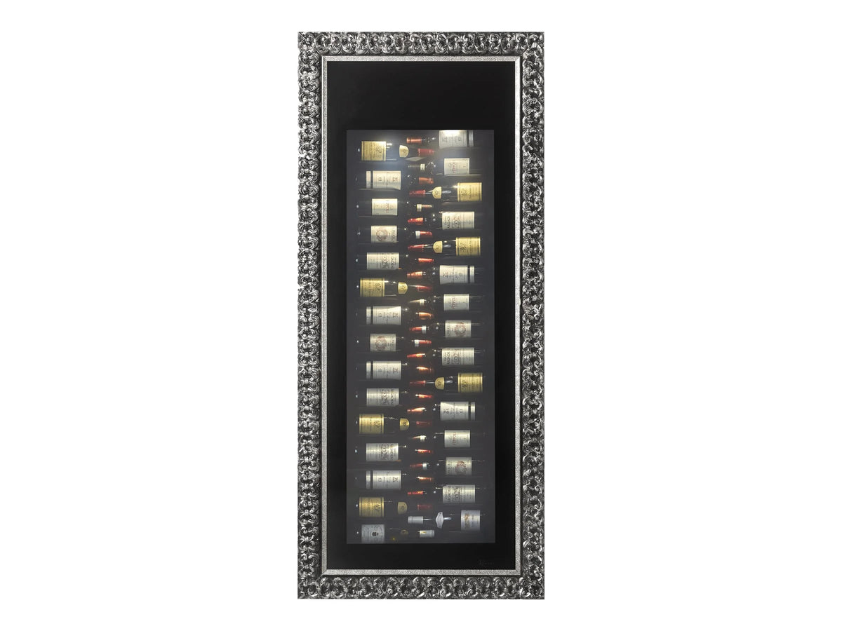 Black 30 Bottle Wine Cooler with Digital Thermostat Y1678