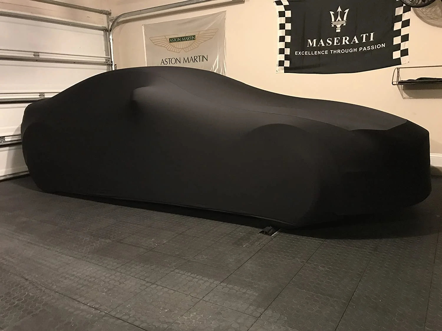Black Satin Indoor SUV Car Cover with Storage Bag U478