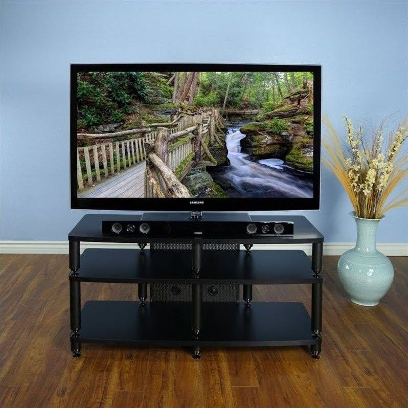 48x22 Pro Audio and Video Stand in Black S2018