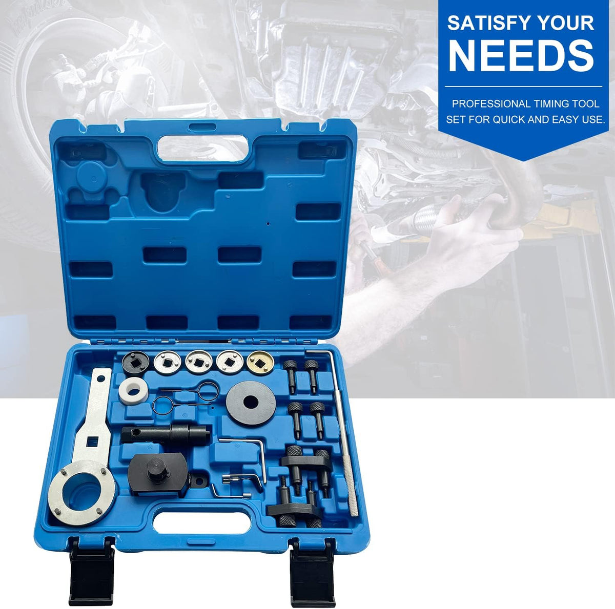 22 Pcs Engine Camshaft Timing Tool Kit for Audi VAG VW 1.8 2.0 TSI TFSI EA888 Engine G591