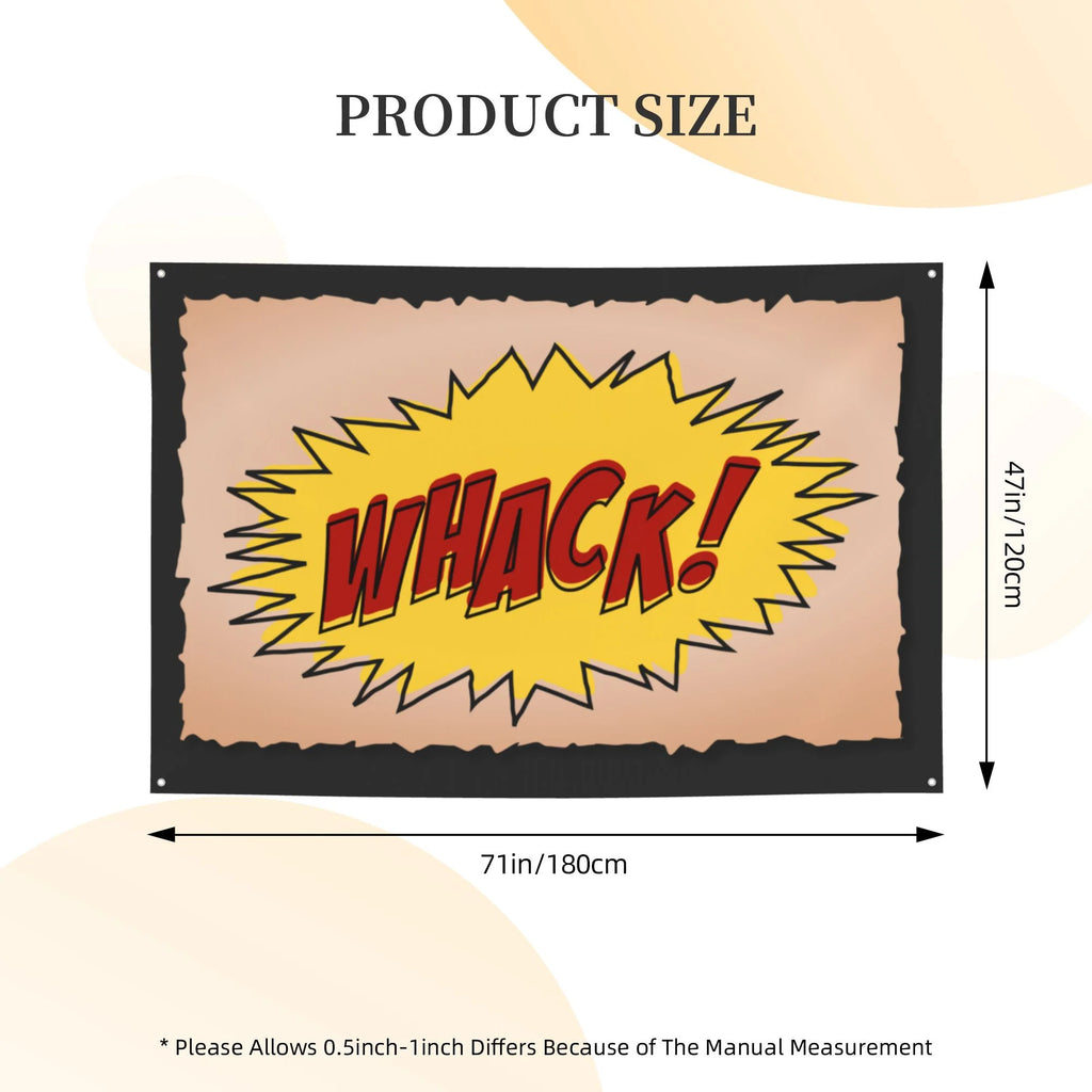 Comics Poster Hanging Banners Backdrop Festive Party Decor, 47 x 71 Inches O713023