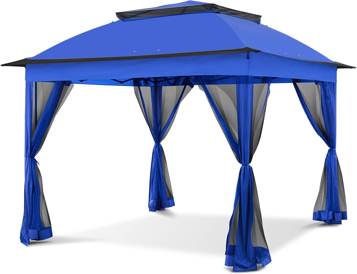 Red Pop-Up Gazebo Tent with Mosquito Netting I4599