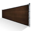Brown Privacy Fence Screen Mesh Cover with Reinforced Grommets Z6369