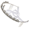 Silver Wedding Bridal Tiara With Swarovski Crystals D573781
