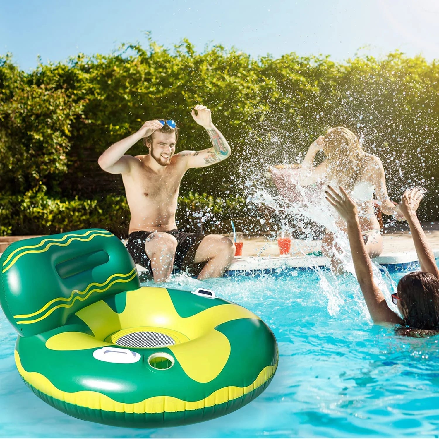 Inflatable Pool Float Lounger Chair W539