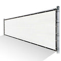 White Privacy Fence Screen Mesh with Reinforced Grommets A29145