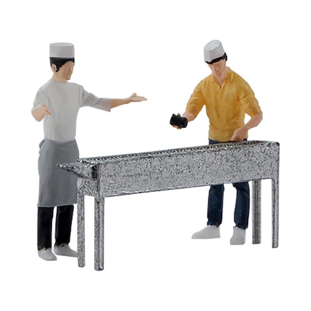 4Pcs Miniature Painted Figures for Dollhouse Y492