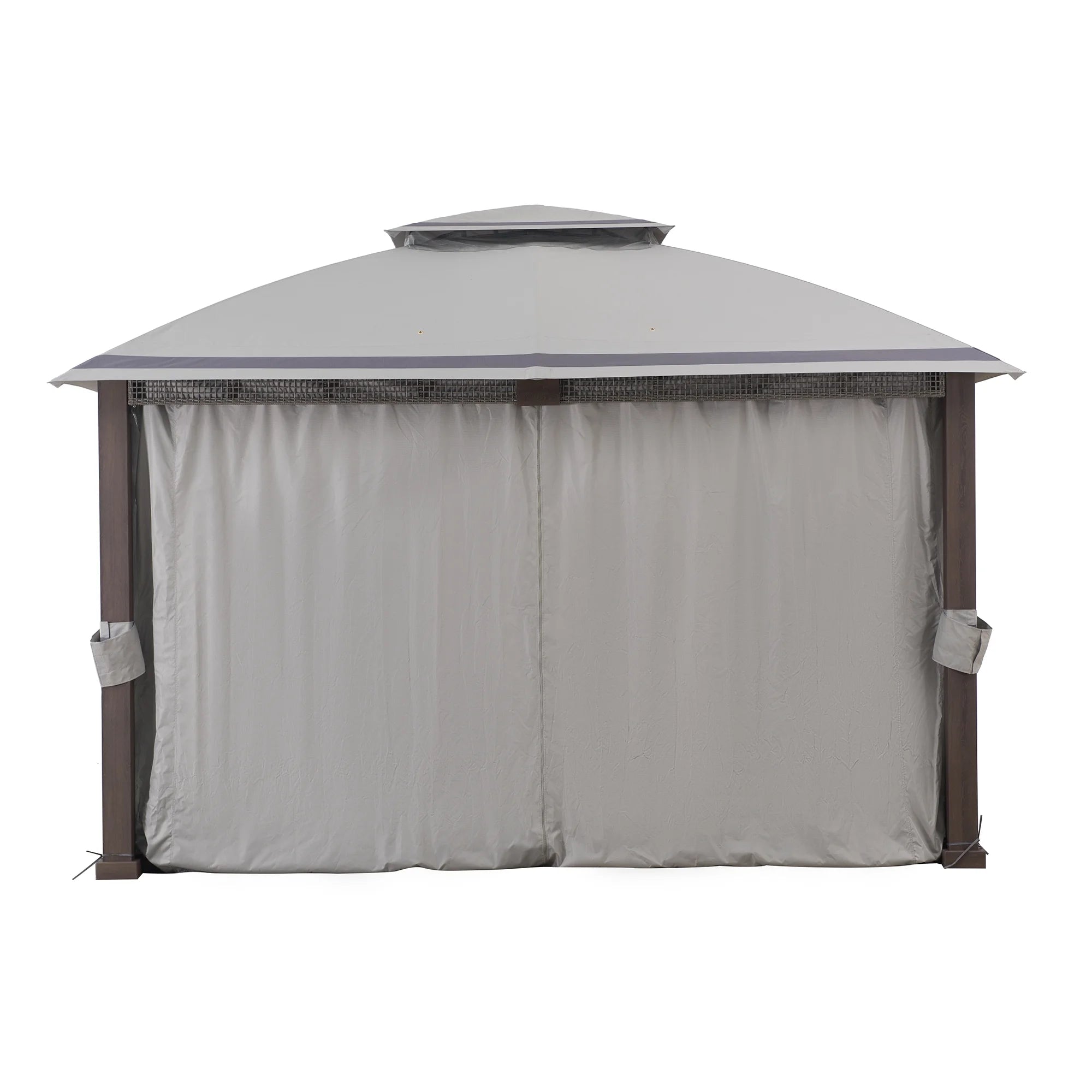 11' x 13' Gray Rectangle Soft-top Gazebo C76963