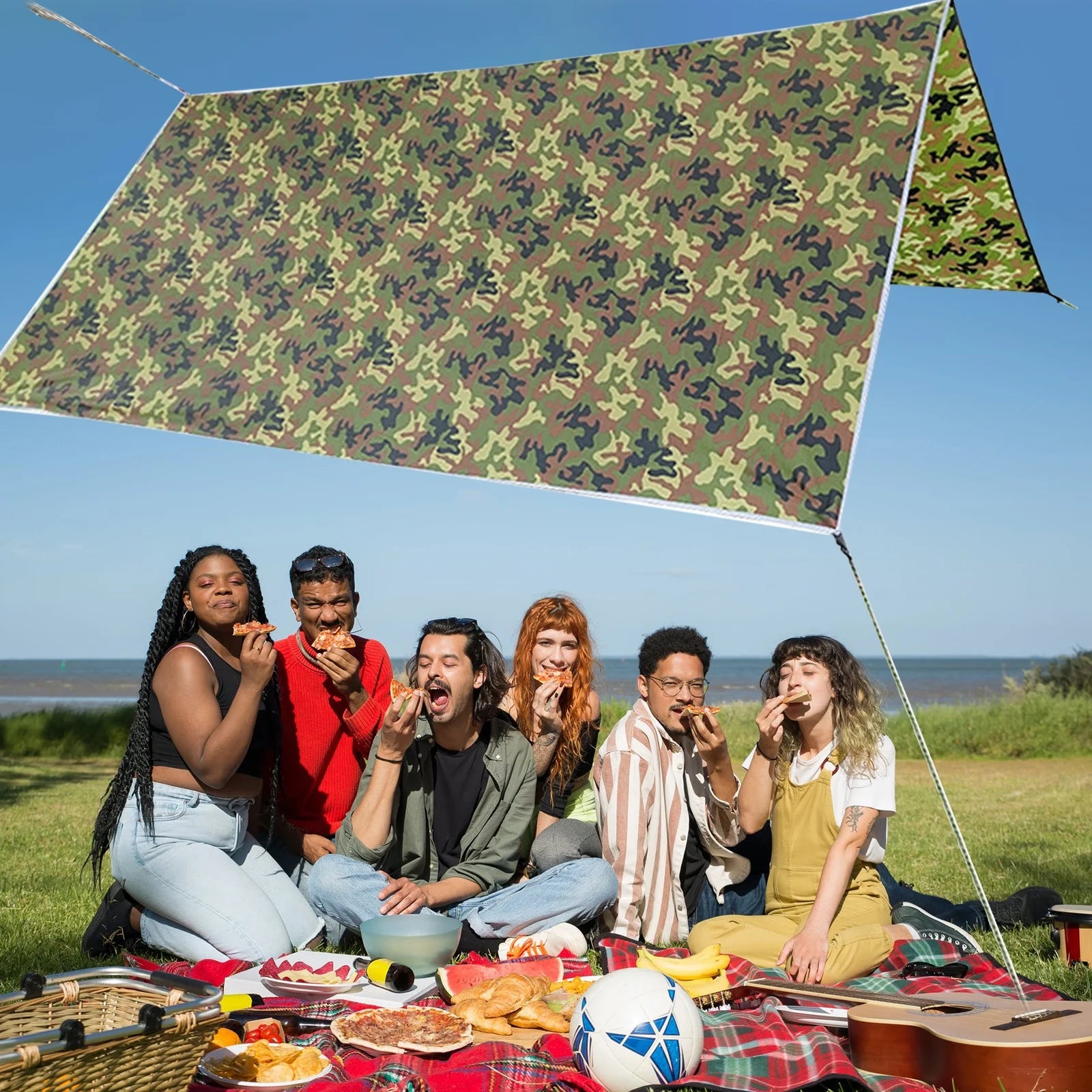 Sail Canopy Sun Shade with Rope F6004