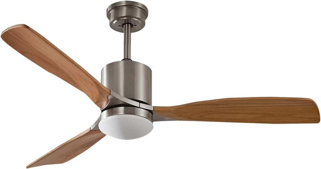 52 inch Ceiling Fan With Light Remote Control Walnut A44091