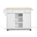 White Kitchen Island Cart E828048